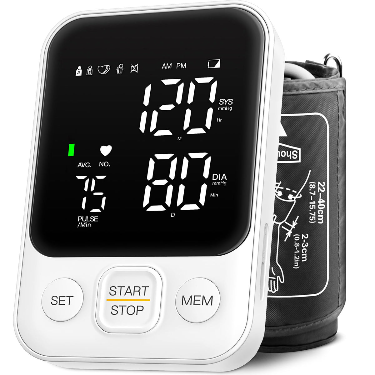 Blood Pressure Monitor Upper Arm 240 Memory White J9271
