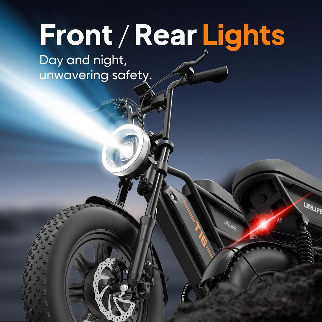 1000W Peak Electric Bike with 48V 13AH Battery, 16" Fat Tire I583