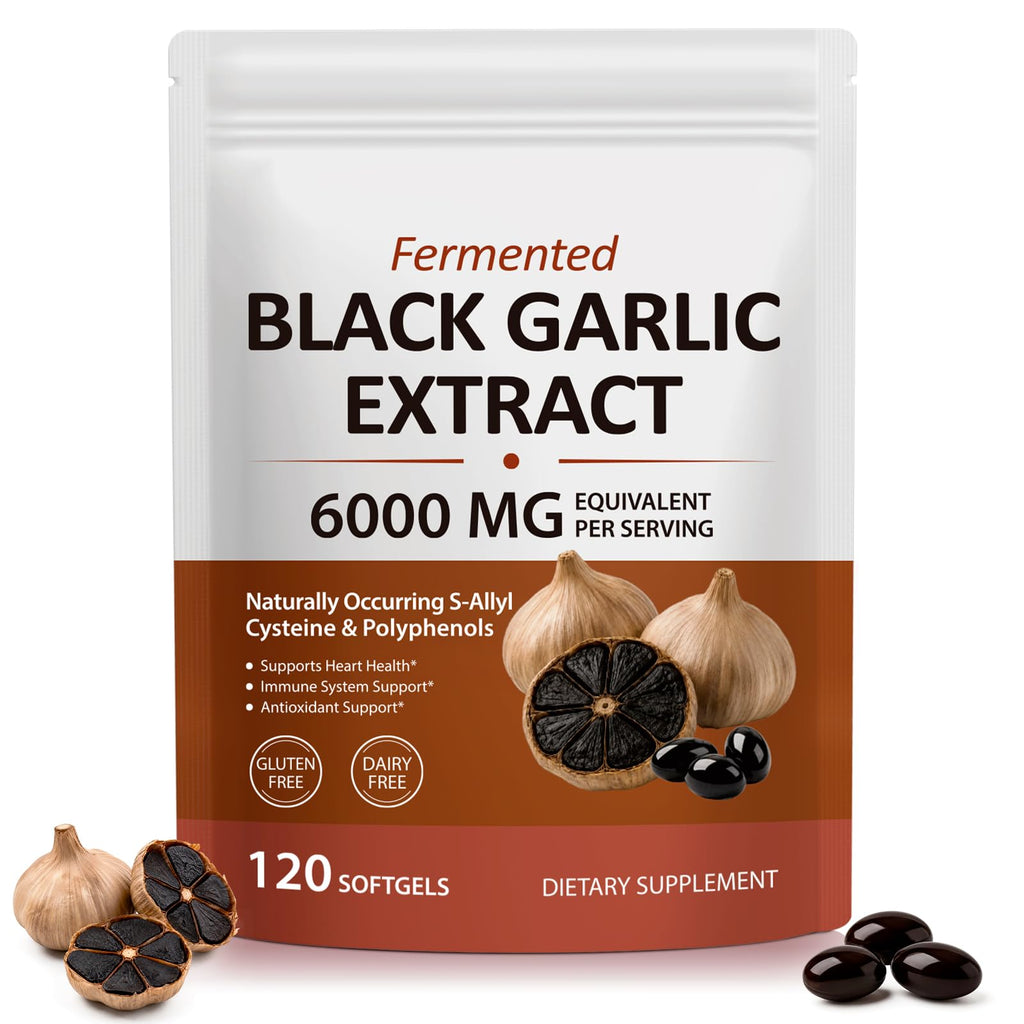 Black Garlic Softgels 6000mg 120 Softgels M26256