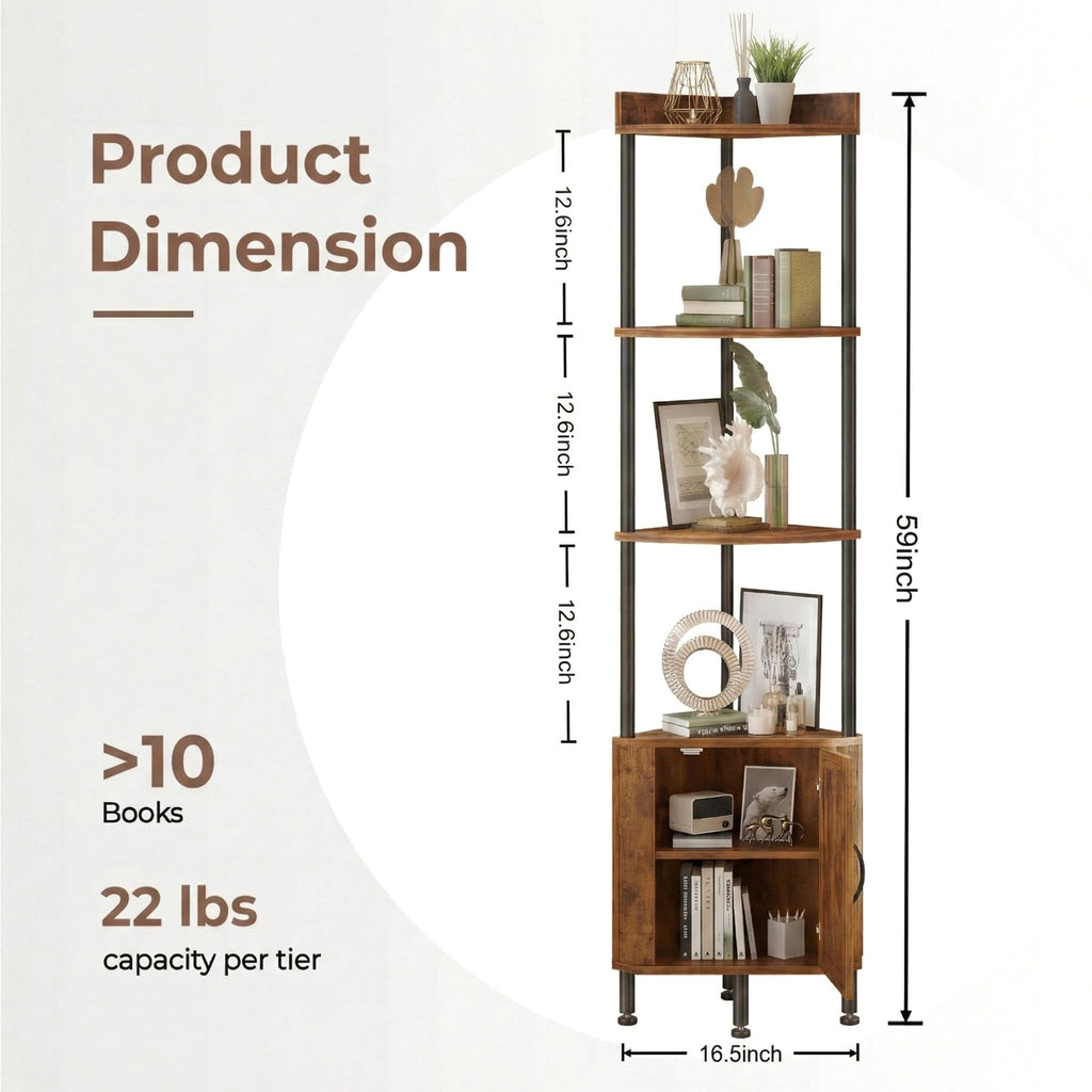 5-Tier Corner Shelf Stand D5108
