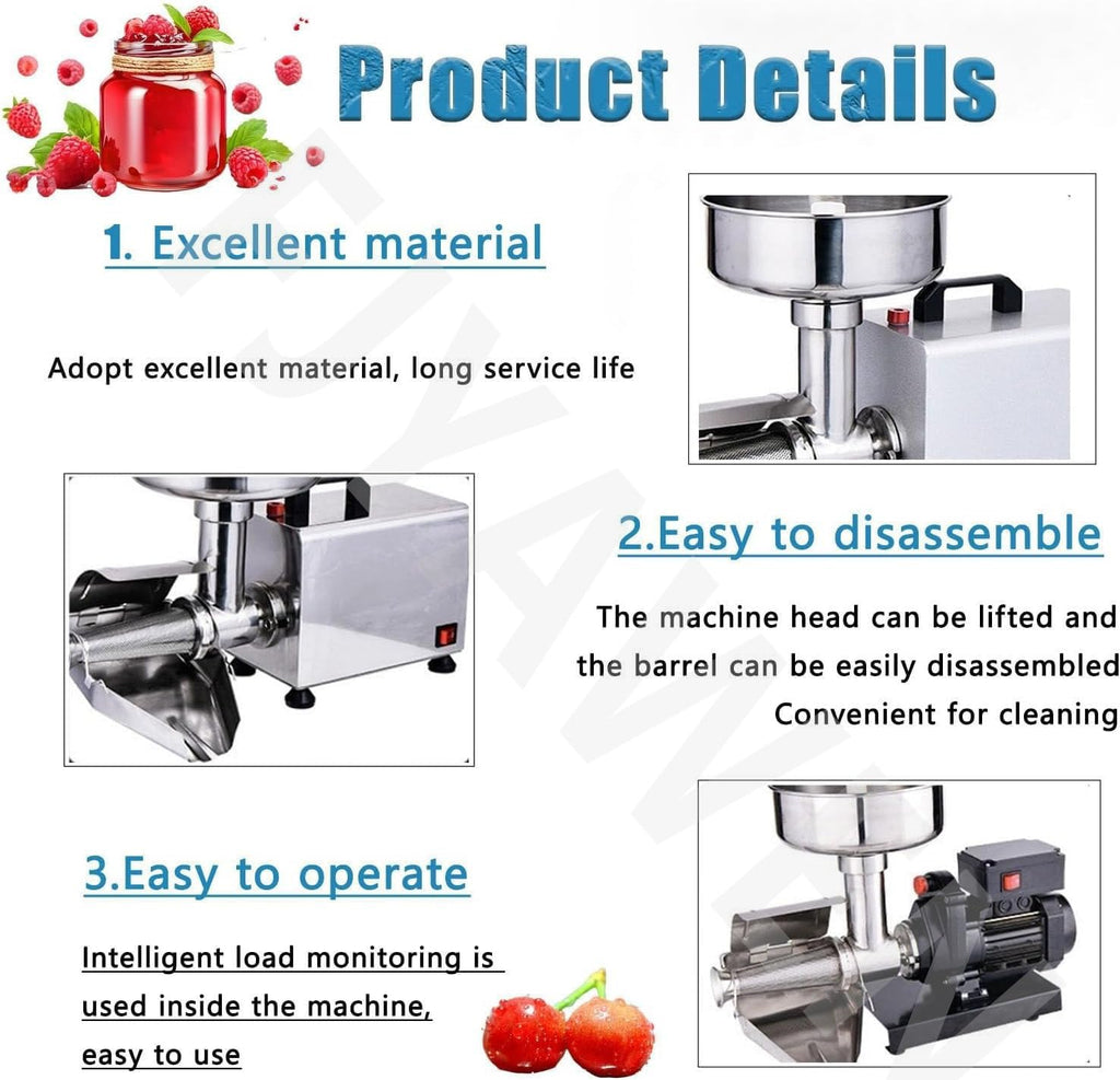 450w Stainless Steel Electric Tomato Strainer V241978