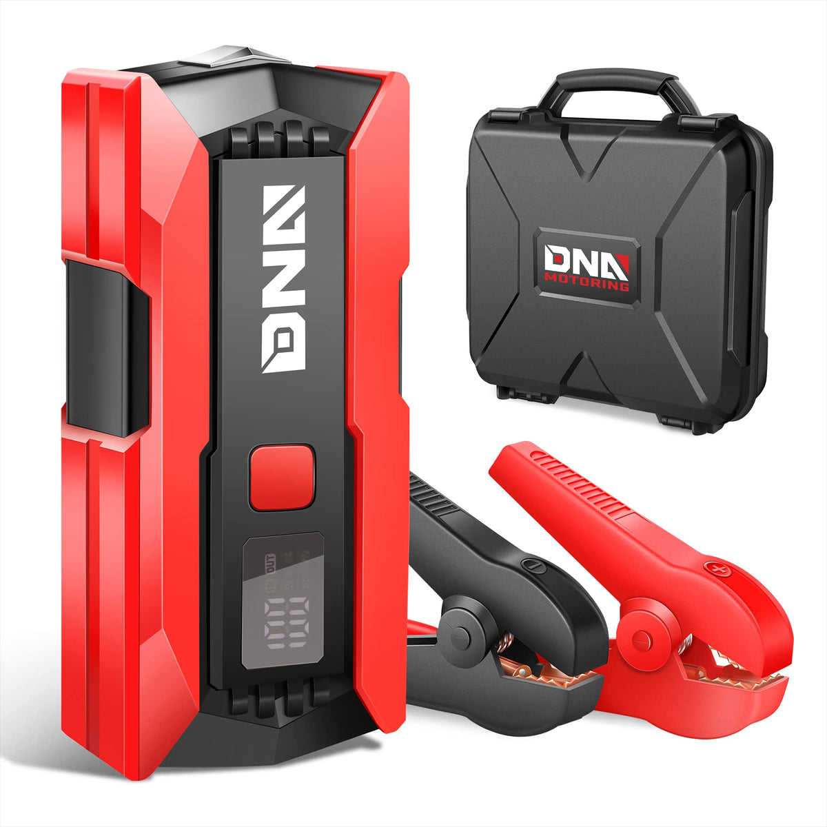 12V 2000A Peak Portable Car Battery Jump Starter with Carry Case T7947