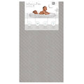 4” Firm Fiber Crib & Toddler Bed Mattress, Dual-Sided, Waterproof, Grey Embossed Vinyl Cover X908