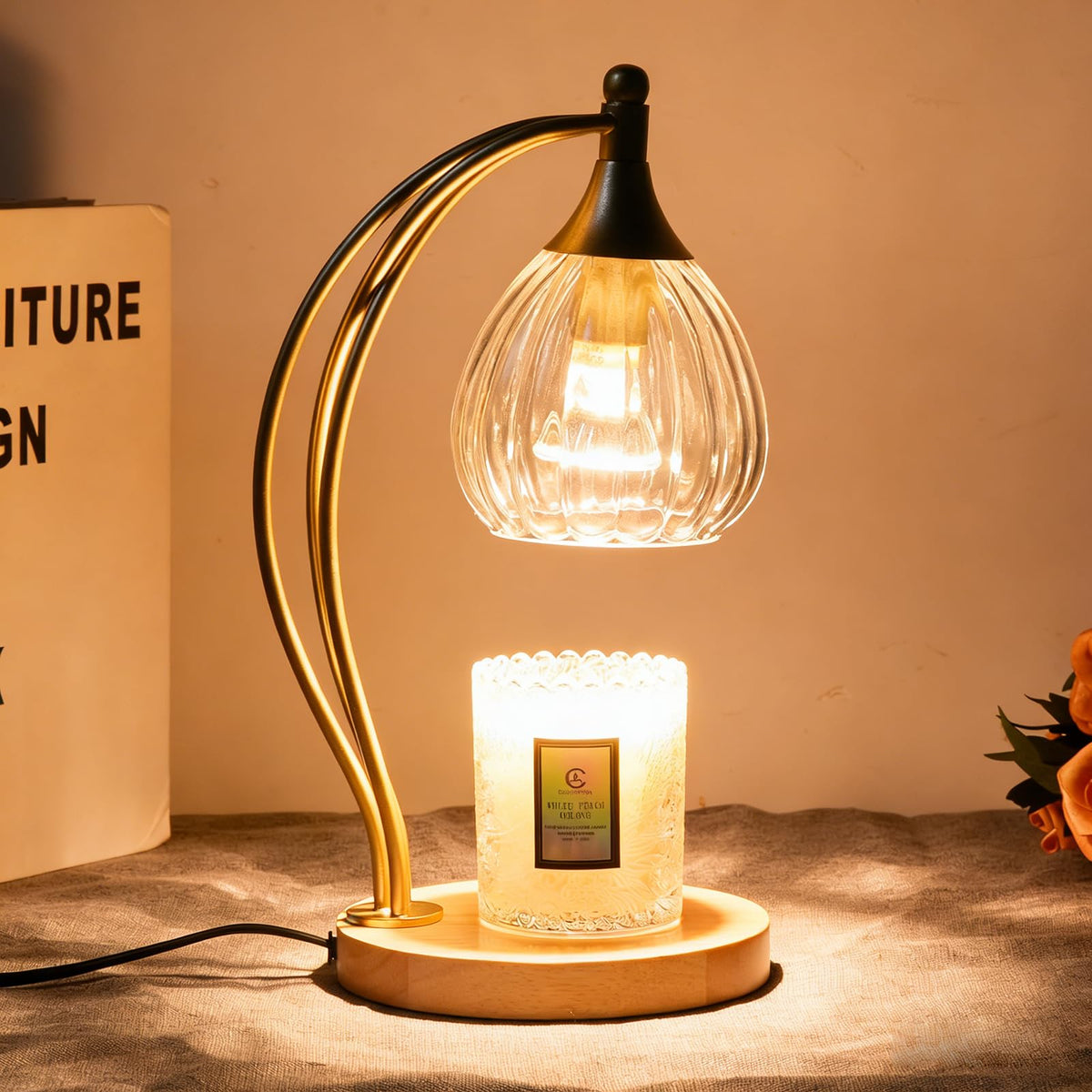 Dimmable Candle Warmer Lamp with Timer M28598