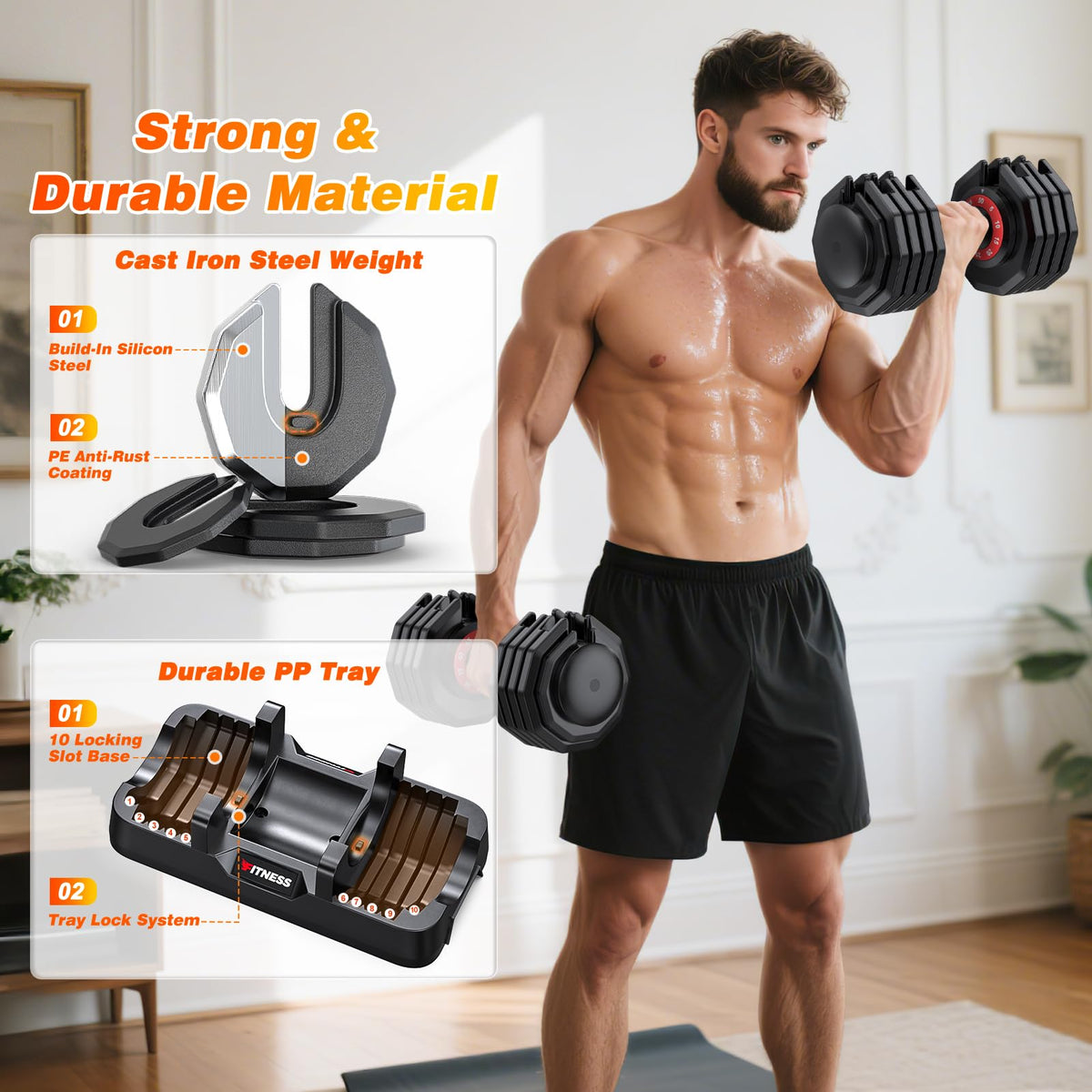 Adjustable Dumbbells Set of 2 Q725