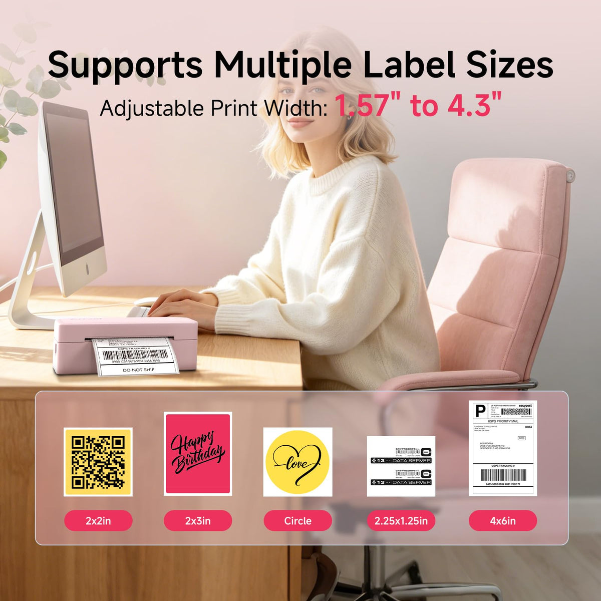 Bluetooth Thermal Label Printer Q82981