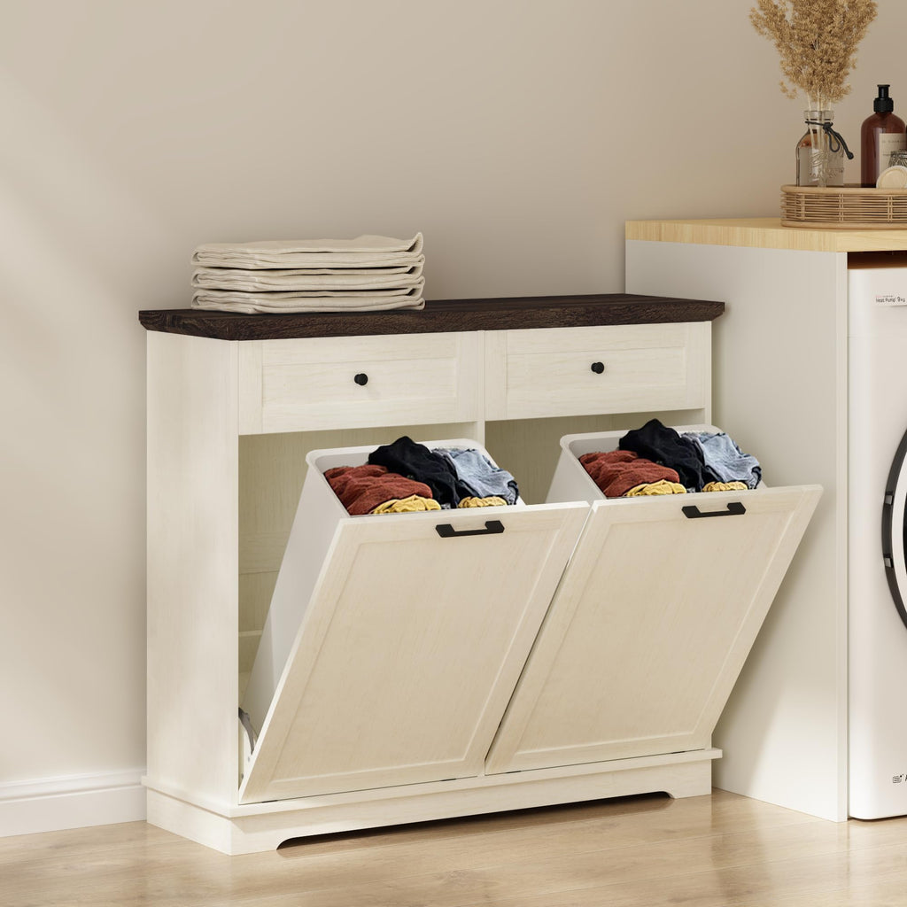 20 Gallon Wood Trash Can Cabinet X629848