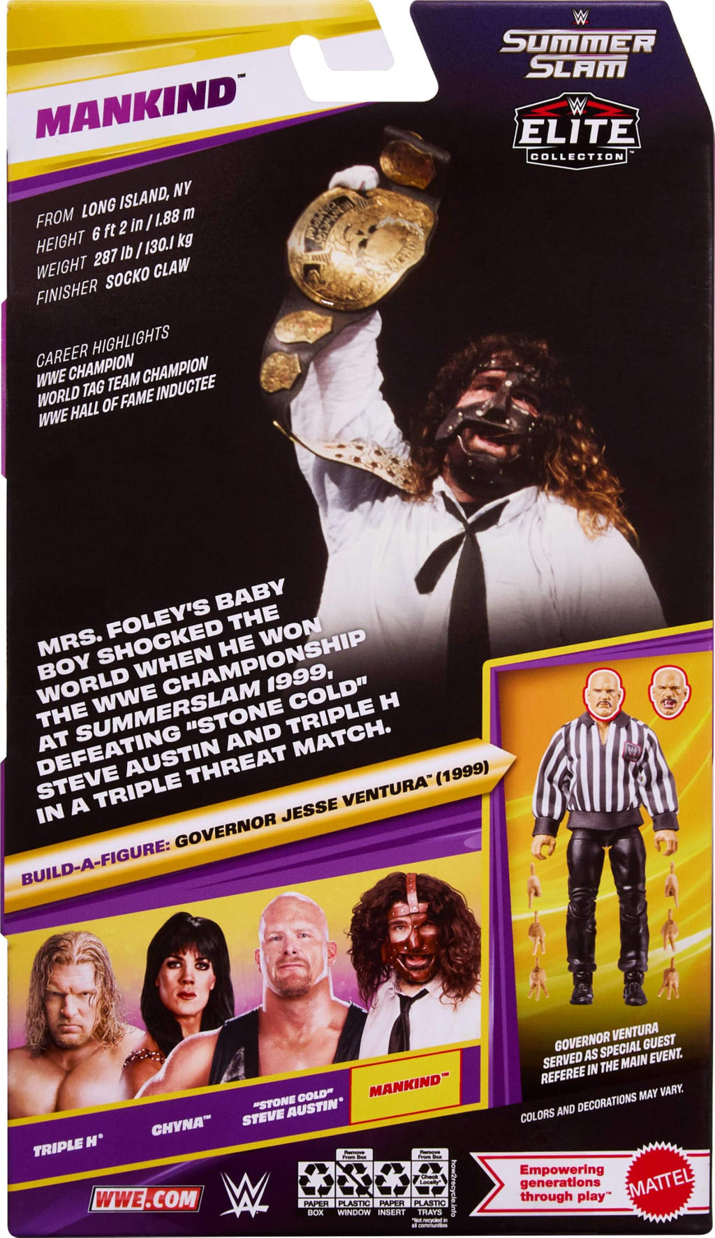 WWE Elite Collection Mankind Action Figure & Accessories O278118