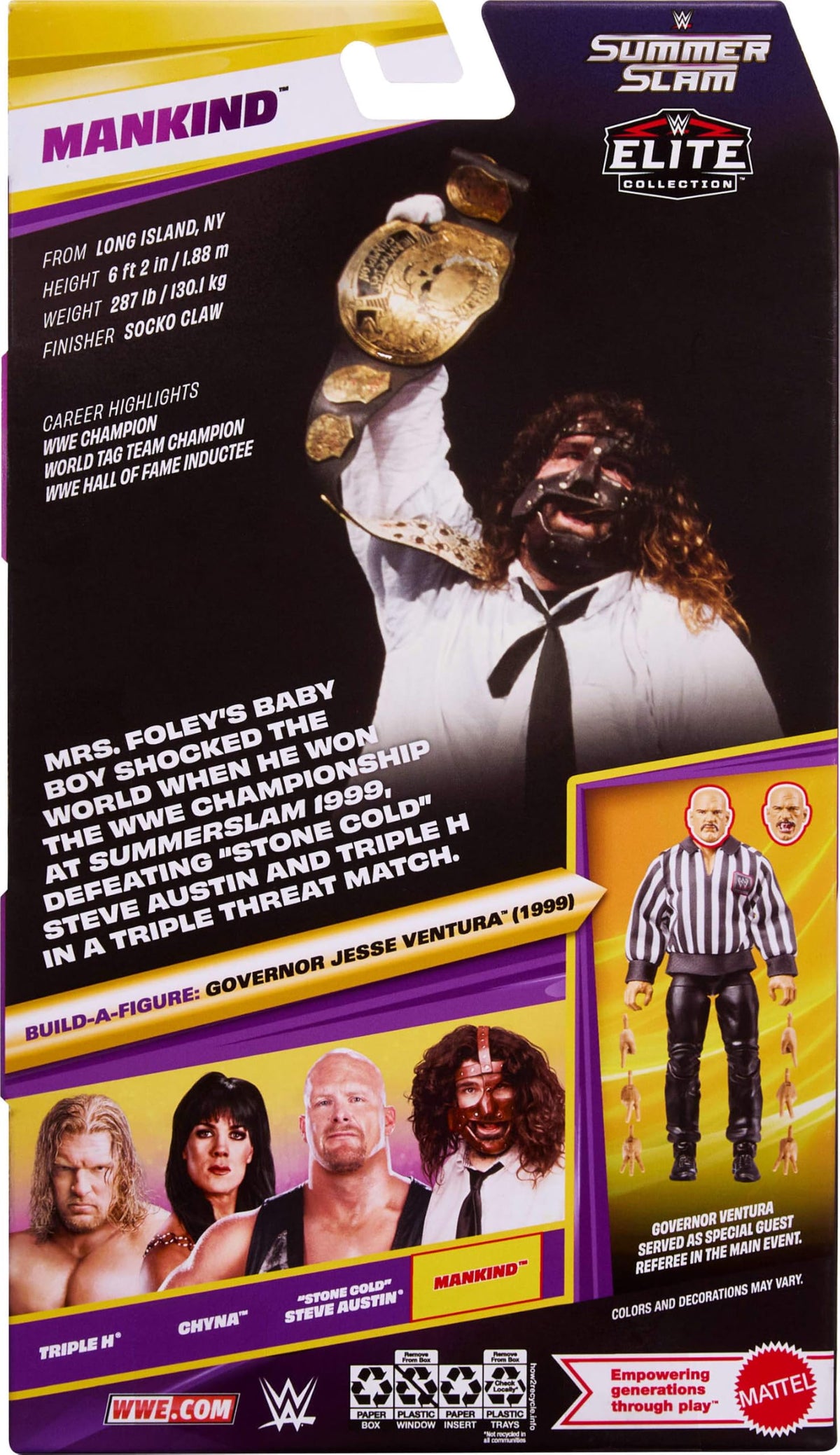 WWE Elite Collection Mankind Action Figure & Accessories O278118