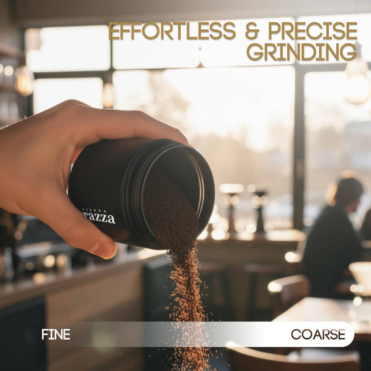 Conical Burr Manual Coffee Grinder with Stainless Steel Burrs P5352