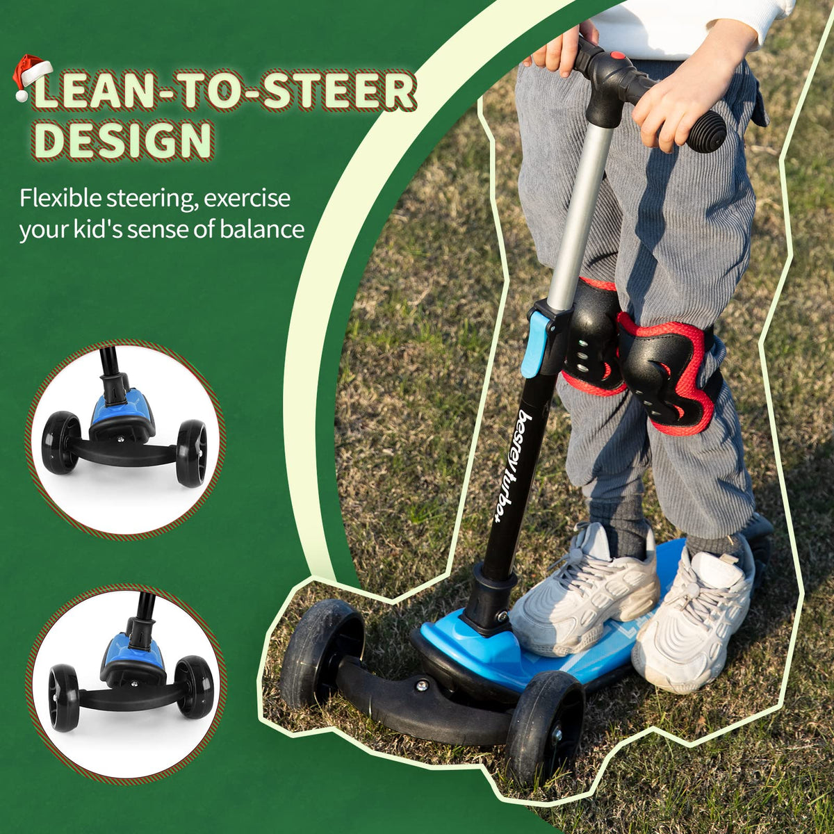 3 Wheel Scooter with 4 Adjustable Height V1159
