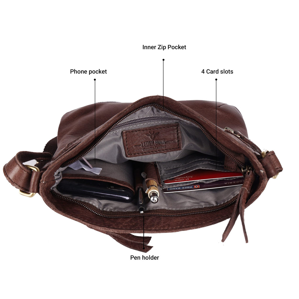 Real Leather Crossbody Handbags & Purses K36923