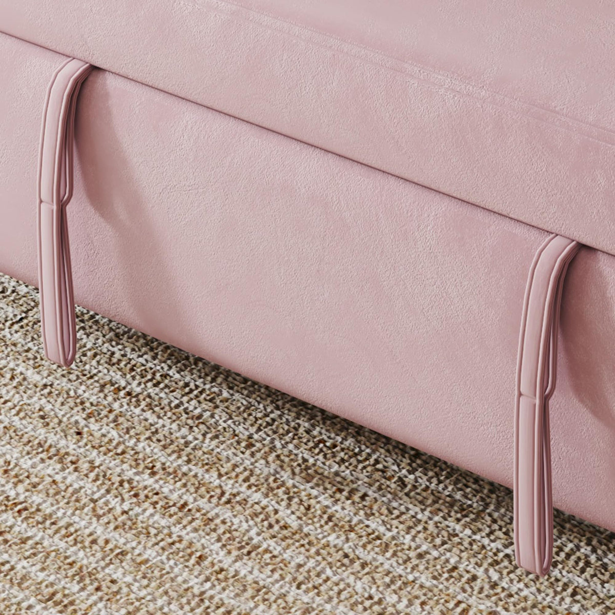 Pink Velvet 3 in 1 Convertible Sofa Bed T2205