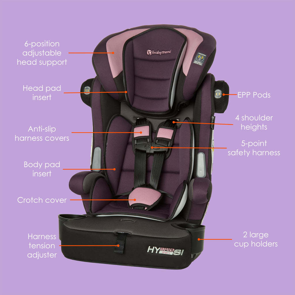3-in-1 Booster Seat with Adjustable Headrest H8455