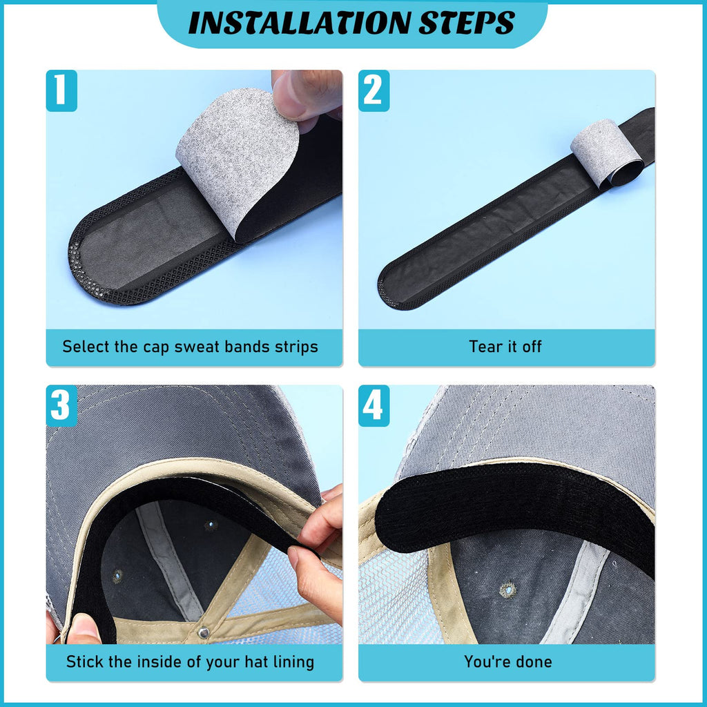 30 Pcs Disposable Hat Sweat Liner O657461