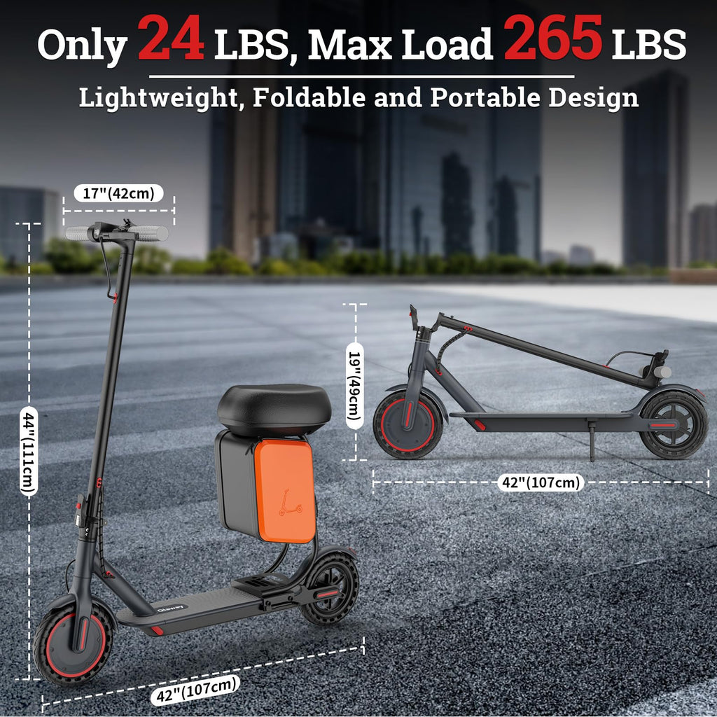 Electric Scooter with Dual Braking System X482469