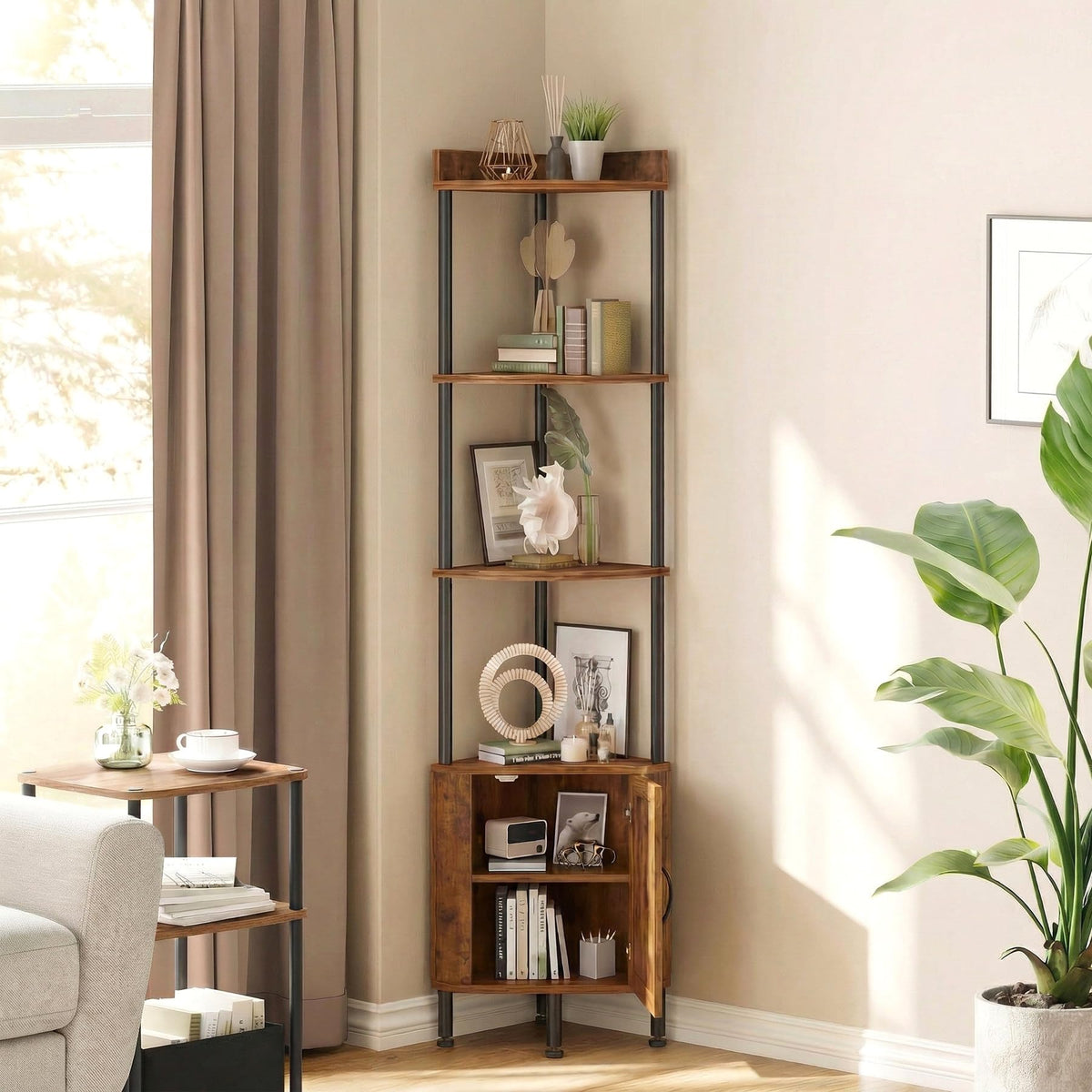 5-Tier Corner Shelf Stand D5108