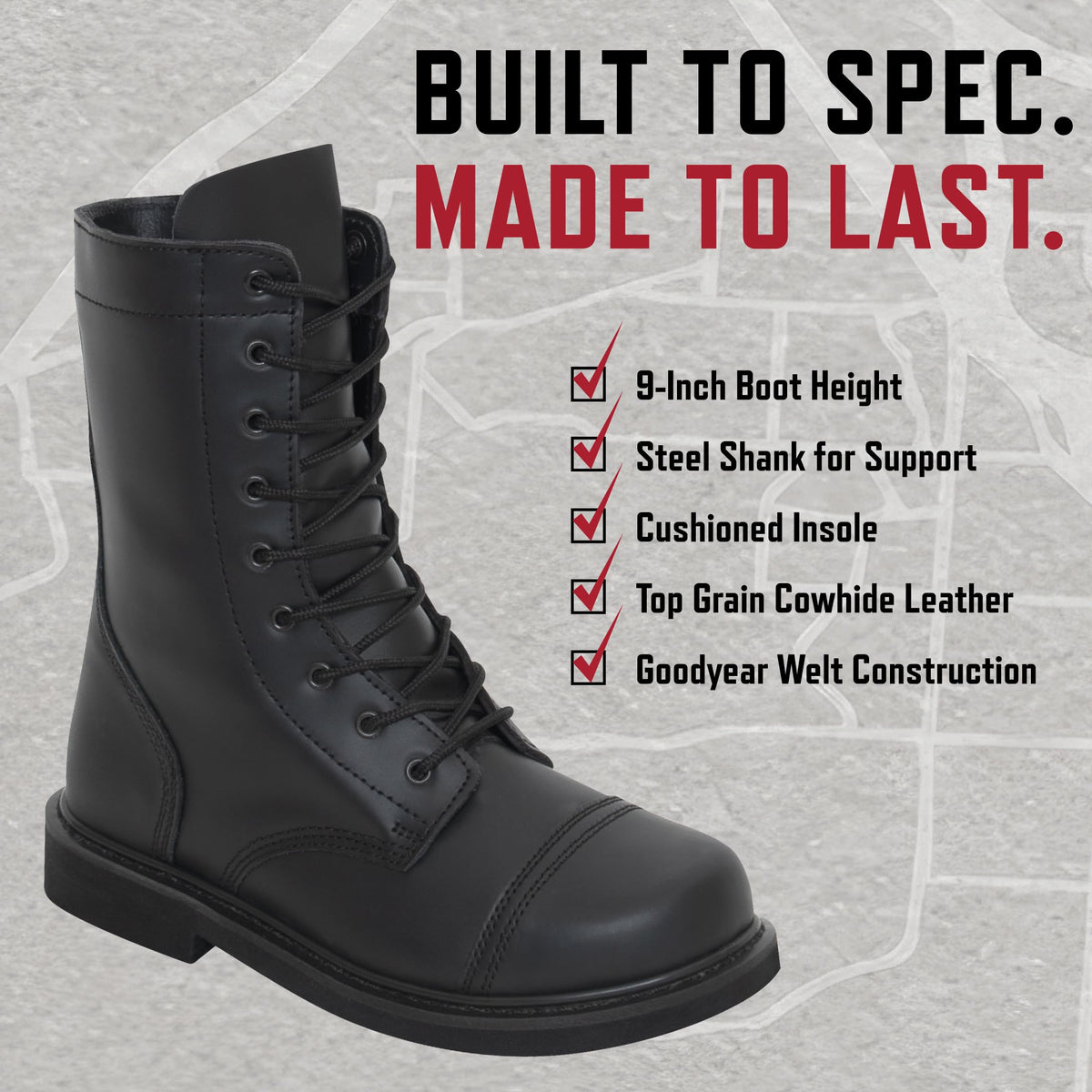 9 Inch Paratrooper Boots Q258278