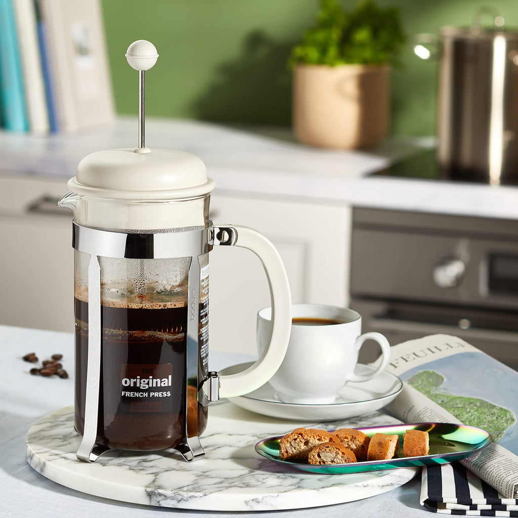 White 8 Cup Glass Coffee Maker D904315