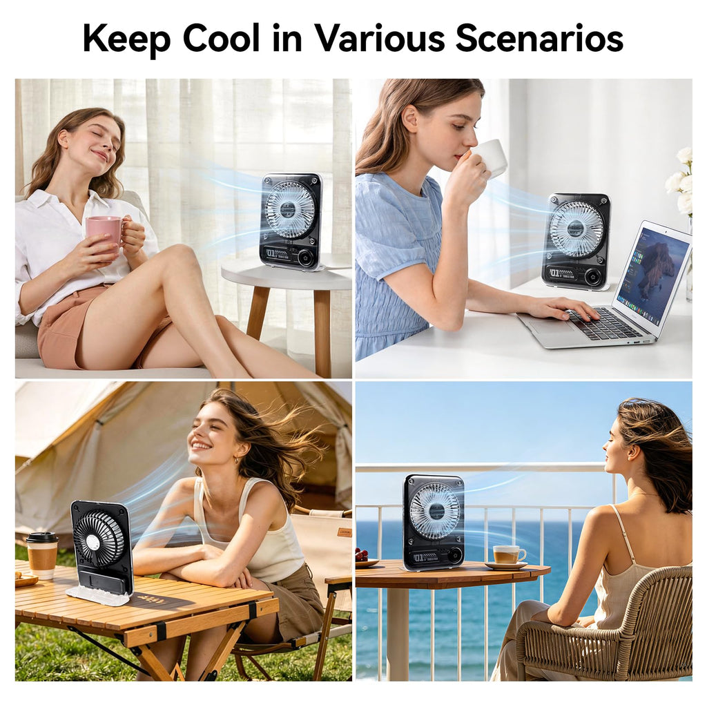 8.6 Inch Rechargeable Portable Desk Fan A981