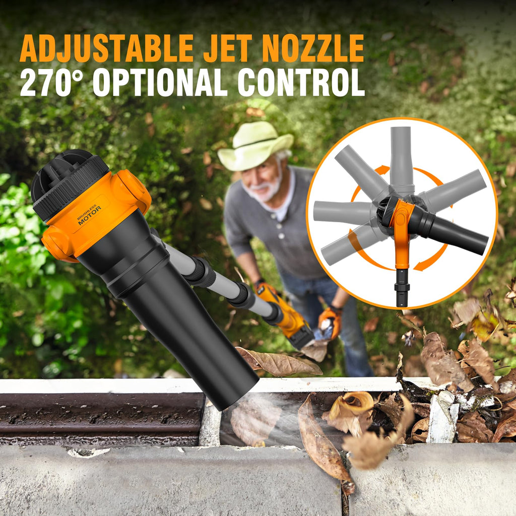 40V Cordless Leaf Blower 580CFM 180MPH C7349