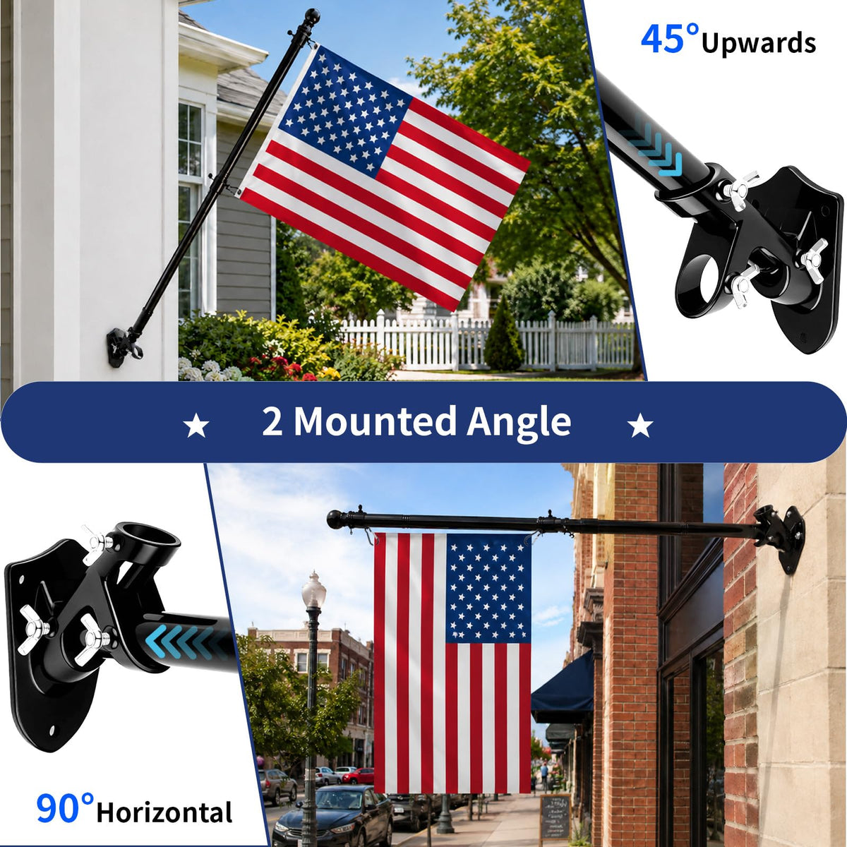Heavy Duty Aluminum Flag Pole Holder 1 Pack A14060