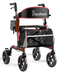 Lightweight Red Rollator Walker with Seat C376