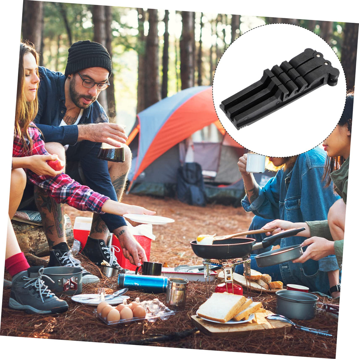 Canister Holder and Stove Tripod Stand H7113