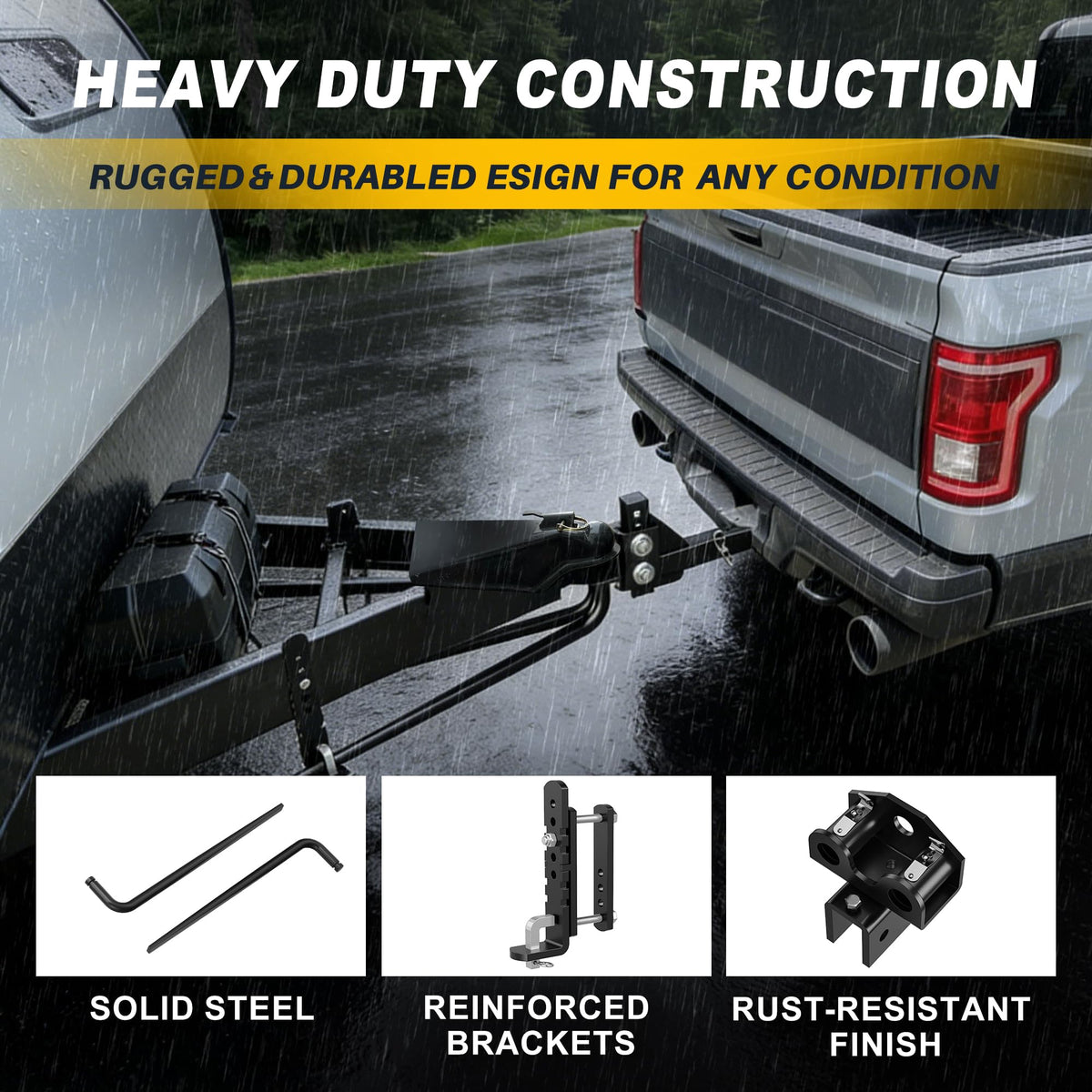 Weight Distribution Hitch with Sway Control, 10000 lbs Towing, 2-Inch Shank P161038
