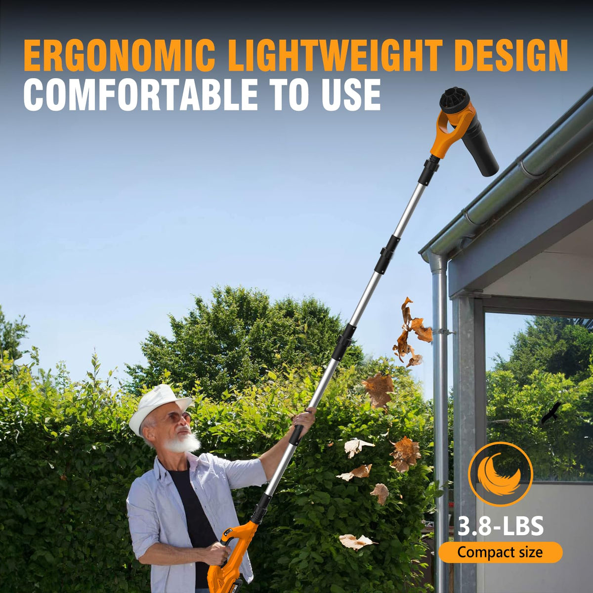 40V Cordless Leaf Blower 580CFM 180MPH C7349