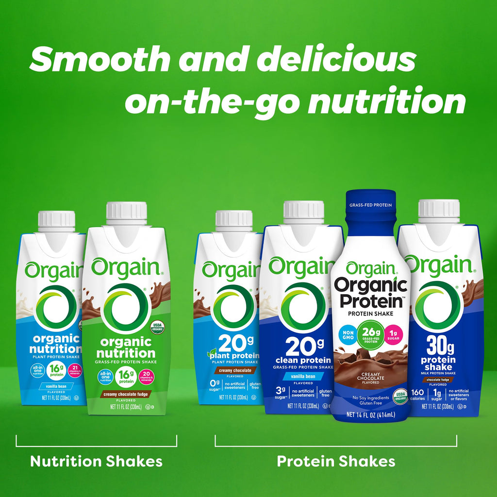 Organic Grass Fed Protein Shake, Café Mocha, 11oz, 12pk S843131