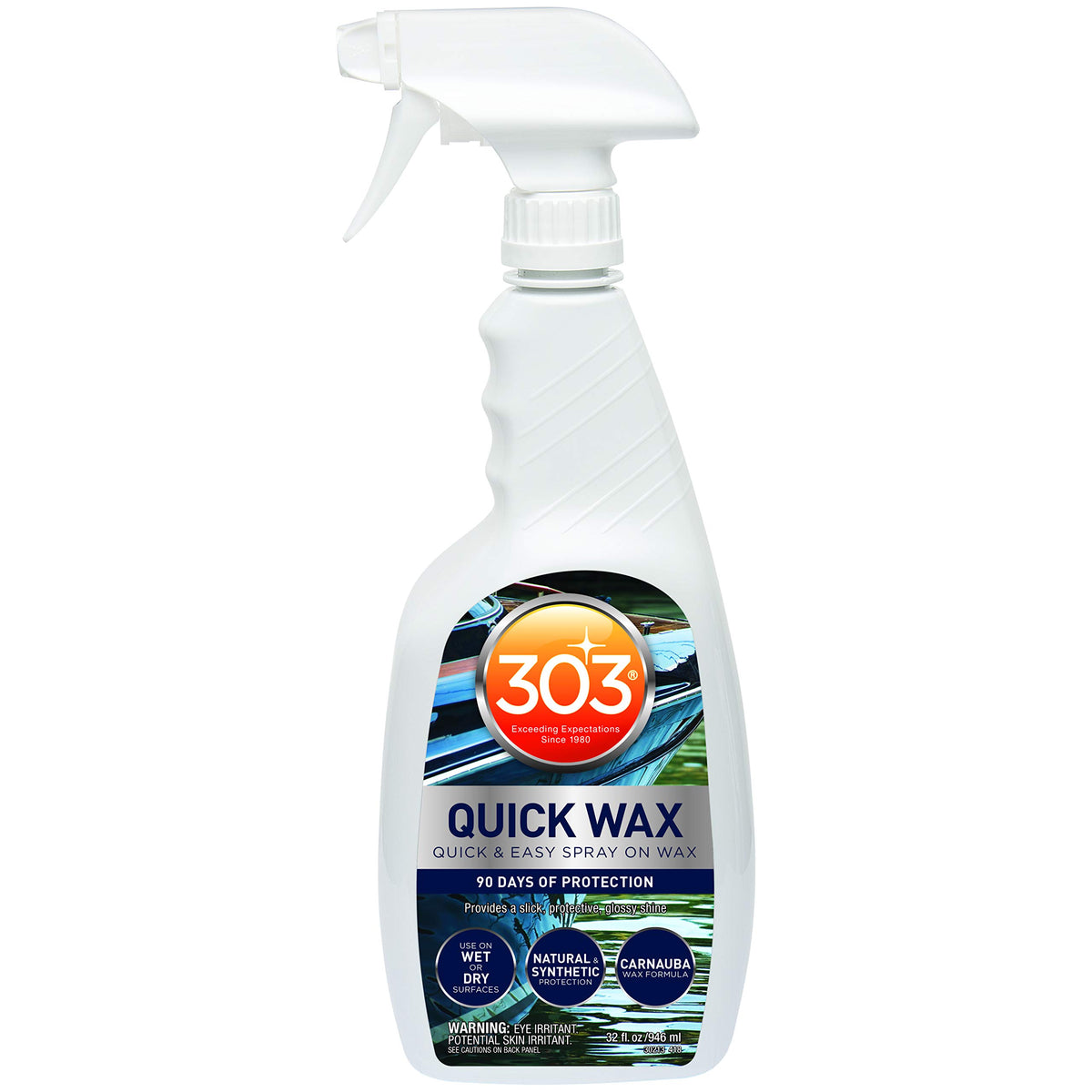 Marine Quick Wax Spray On Carnauba Wax 32 fl. oz. 6 Pack T1645