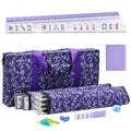 Purple 166 Tile Mahjong Set with Racks and Bag J513810