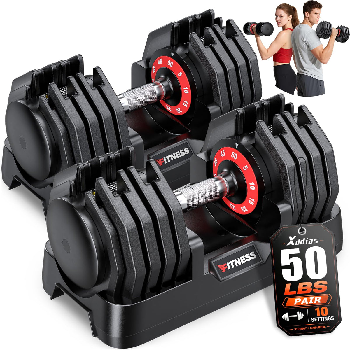 Adjustable Dumbbells Set of 2 Q725