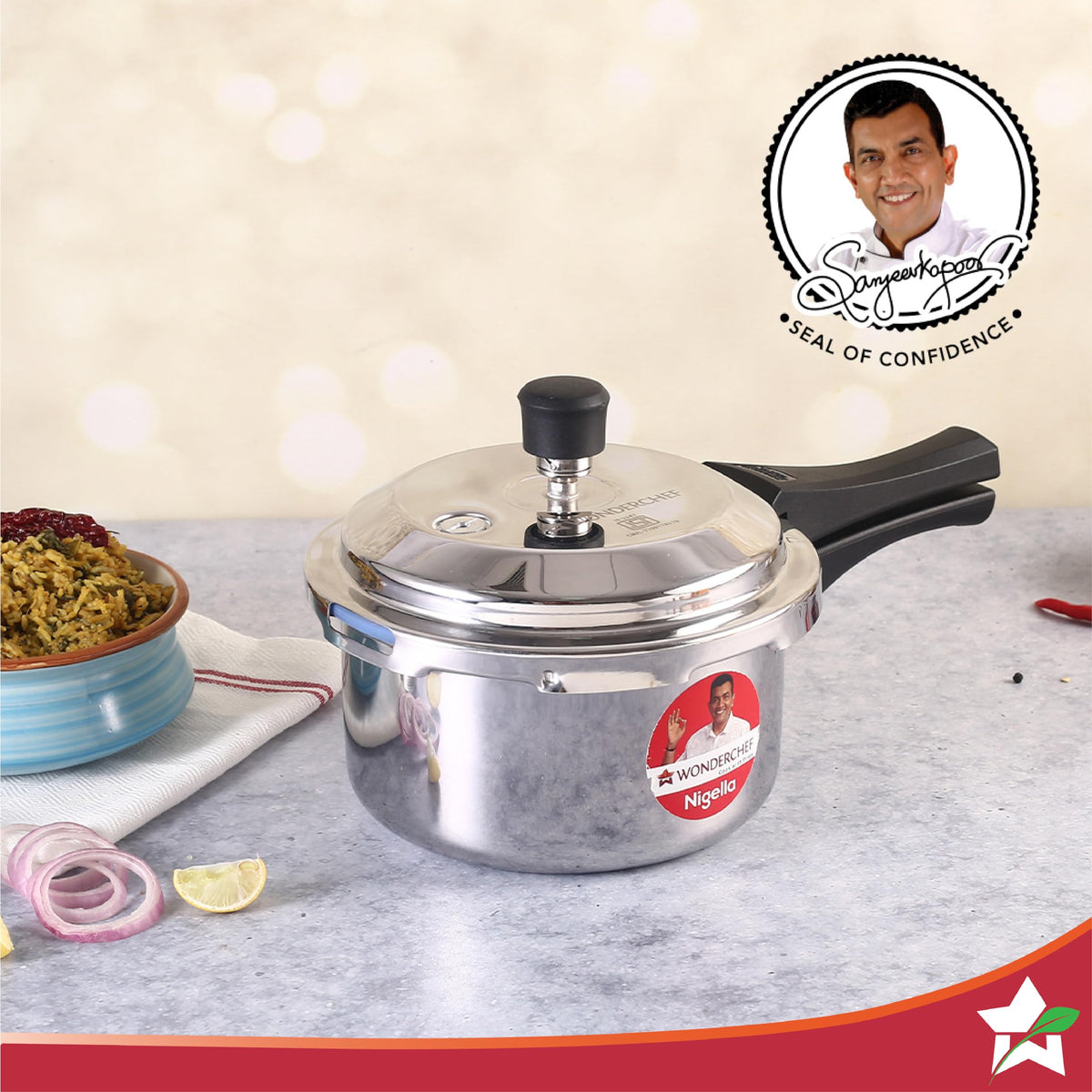 3L Tri-Ply Pressure Cooker I345
