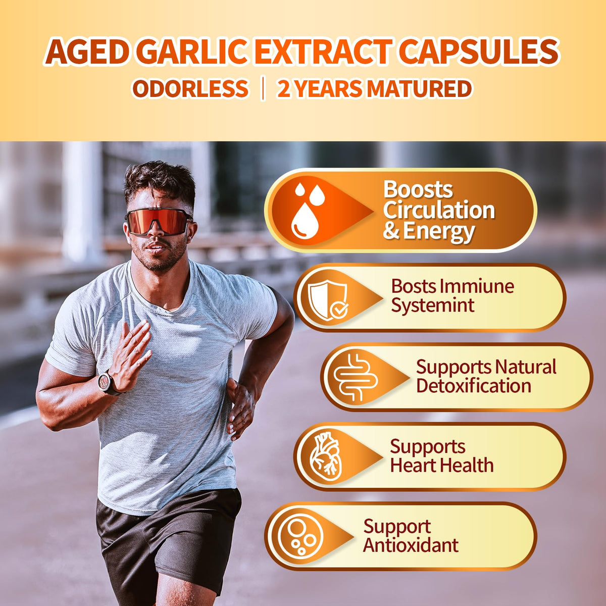 Odorless Gluten Free Aged Garlic Extract Capsules 300 Softgels M880