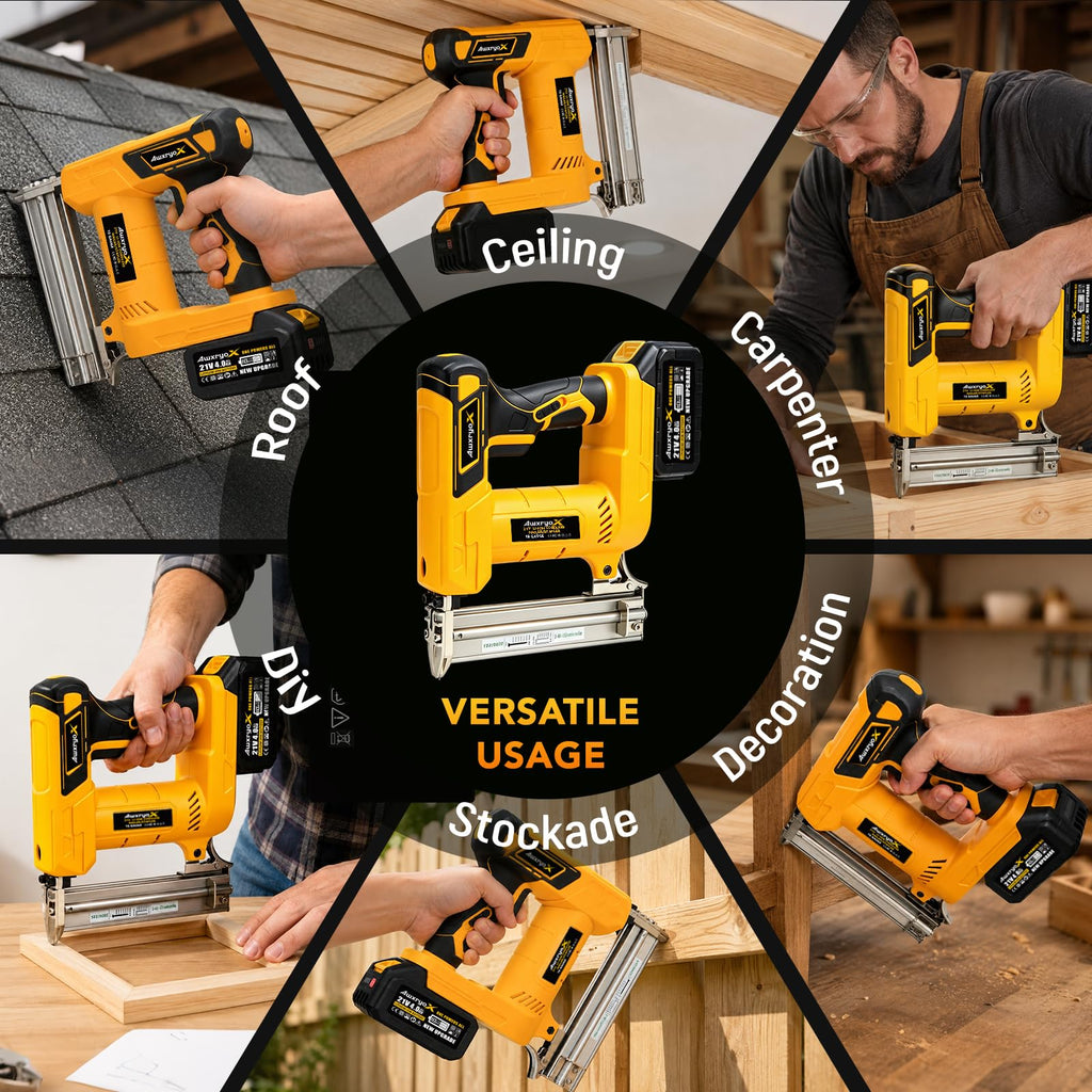 Cordless Brad Nailer 2-in-1 18 Gauge Electric Nail Gun Kit A638788