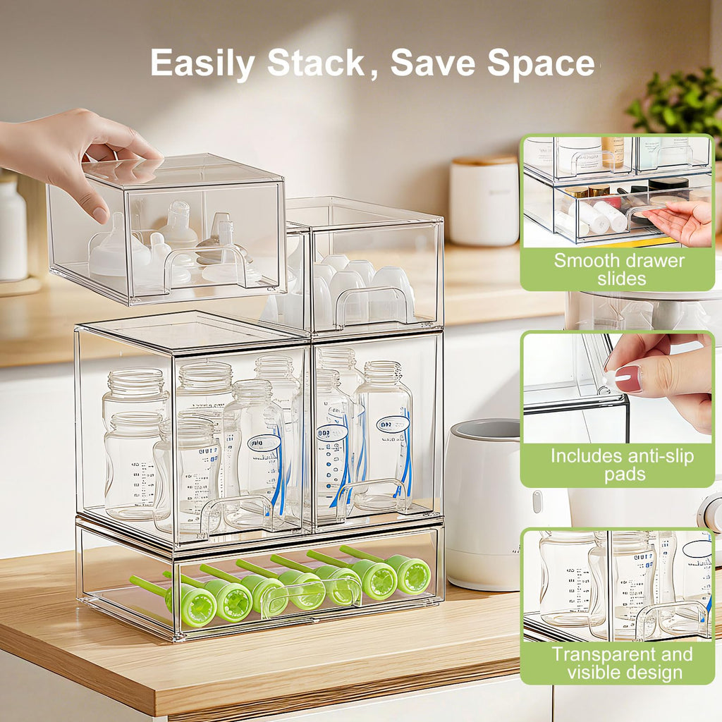 Acrylic Stackable Bottle Storage Organizer C85398