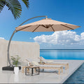 11ft Offset Cantilever Patio Umbrella with Base Y516467