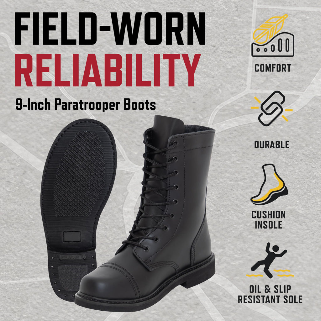 9 Inch Paratrooper Boots Q258278