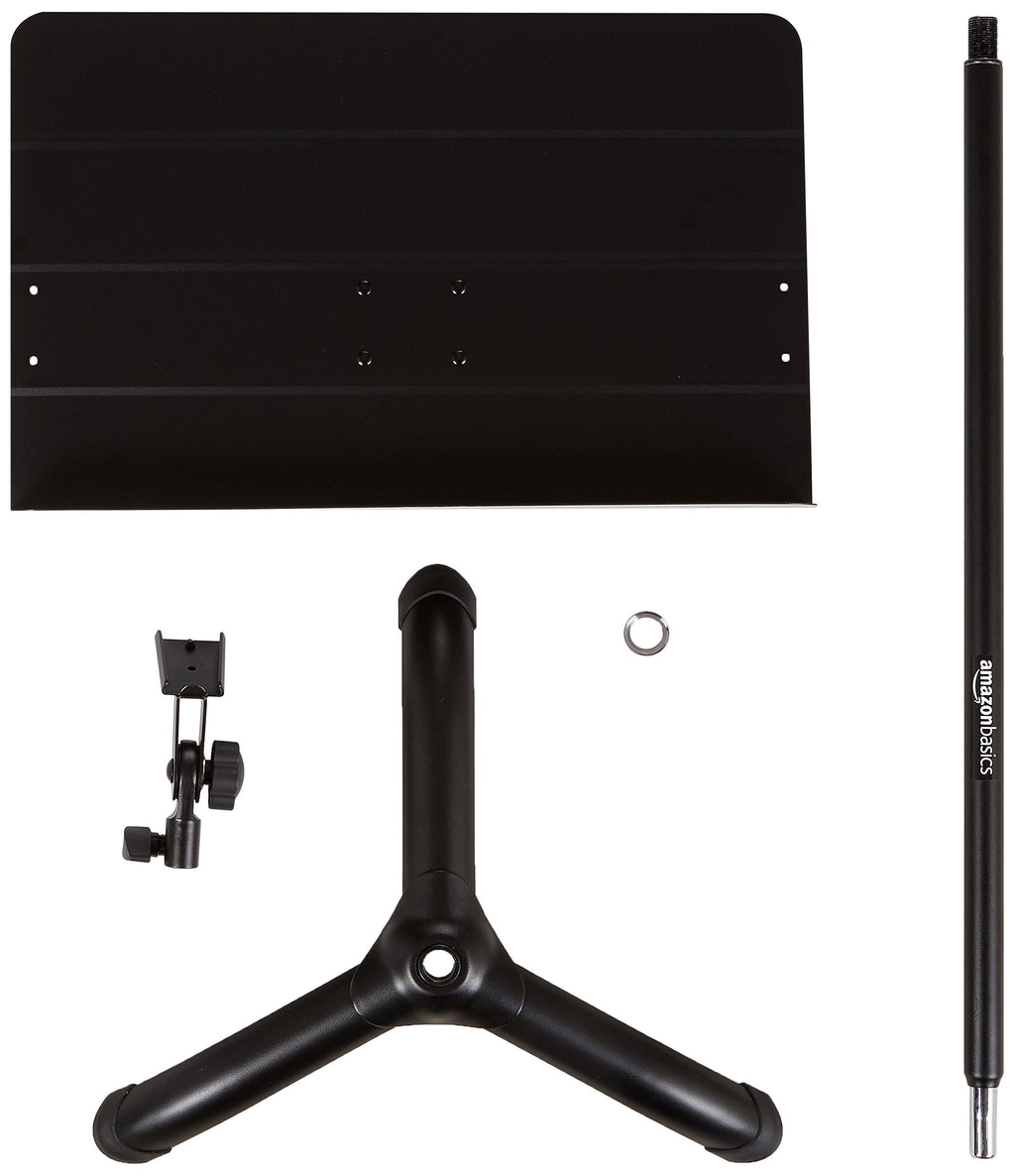 Portable Height Adjustable Black Metal Sheet Music Stand R358513