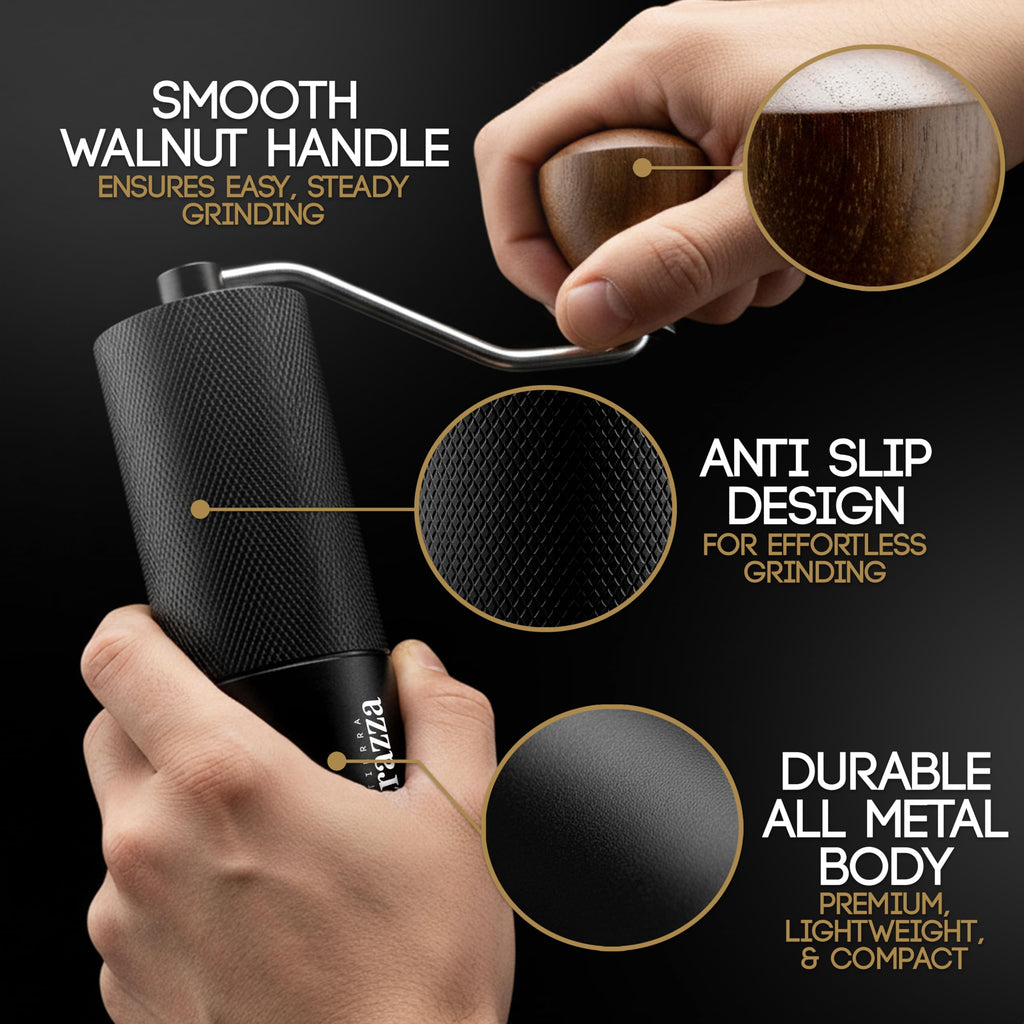 Conical Burr Manual Coffee Grinder with Stainless Steel Burrs P5352