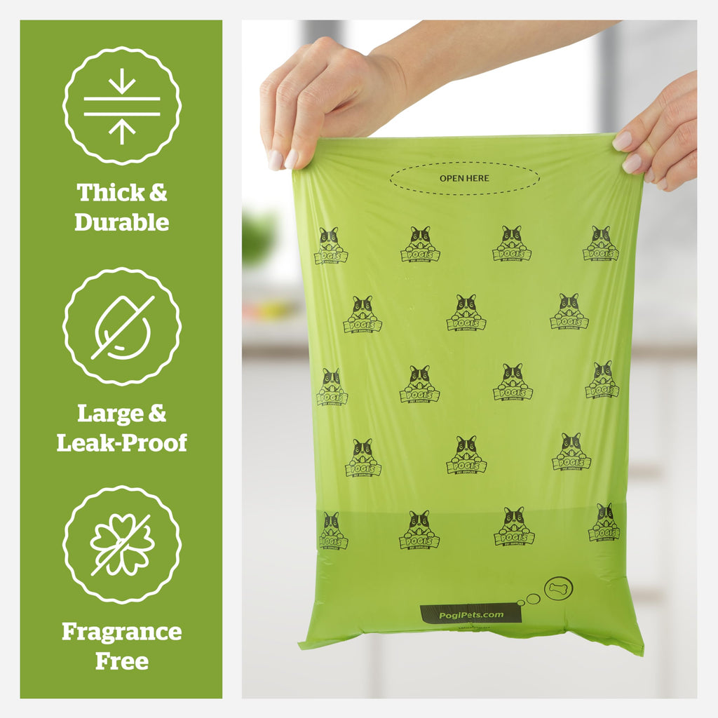 Dog Poop Bag Holder & Dispenser with 15 Unscented Bags V6041