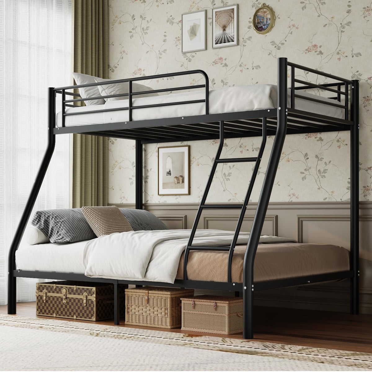 Twin Over Full Size Metal Bunk Beds M370