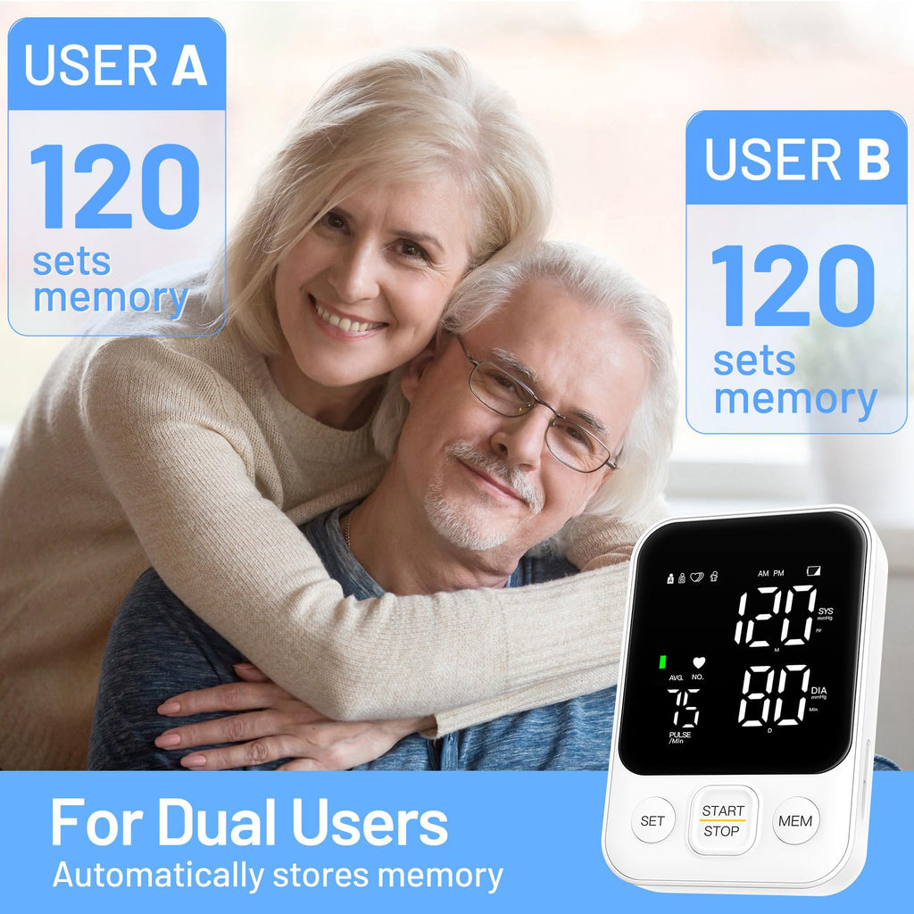 Blood Pressure Monitor Upper Arm 240 Memory White J9271