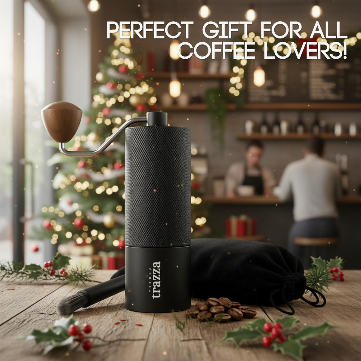 Conical Burr Manual Coffee Grinder with Stainless Steel Burrs P5352