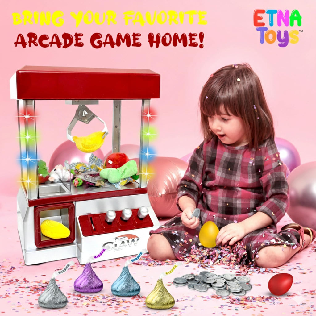 Electronic Arcade Claw Machine with LED Lights and Sound E473