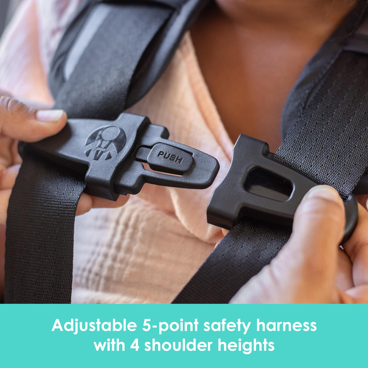 3-in-1 Booster Seat with Adjustable Headrest H8455