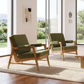 Boucle Upholstered Accent Chair Set of 2 E491