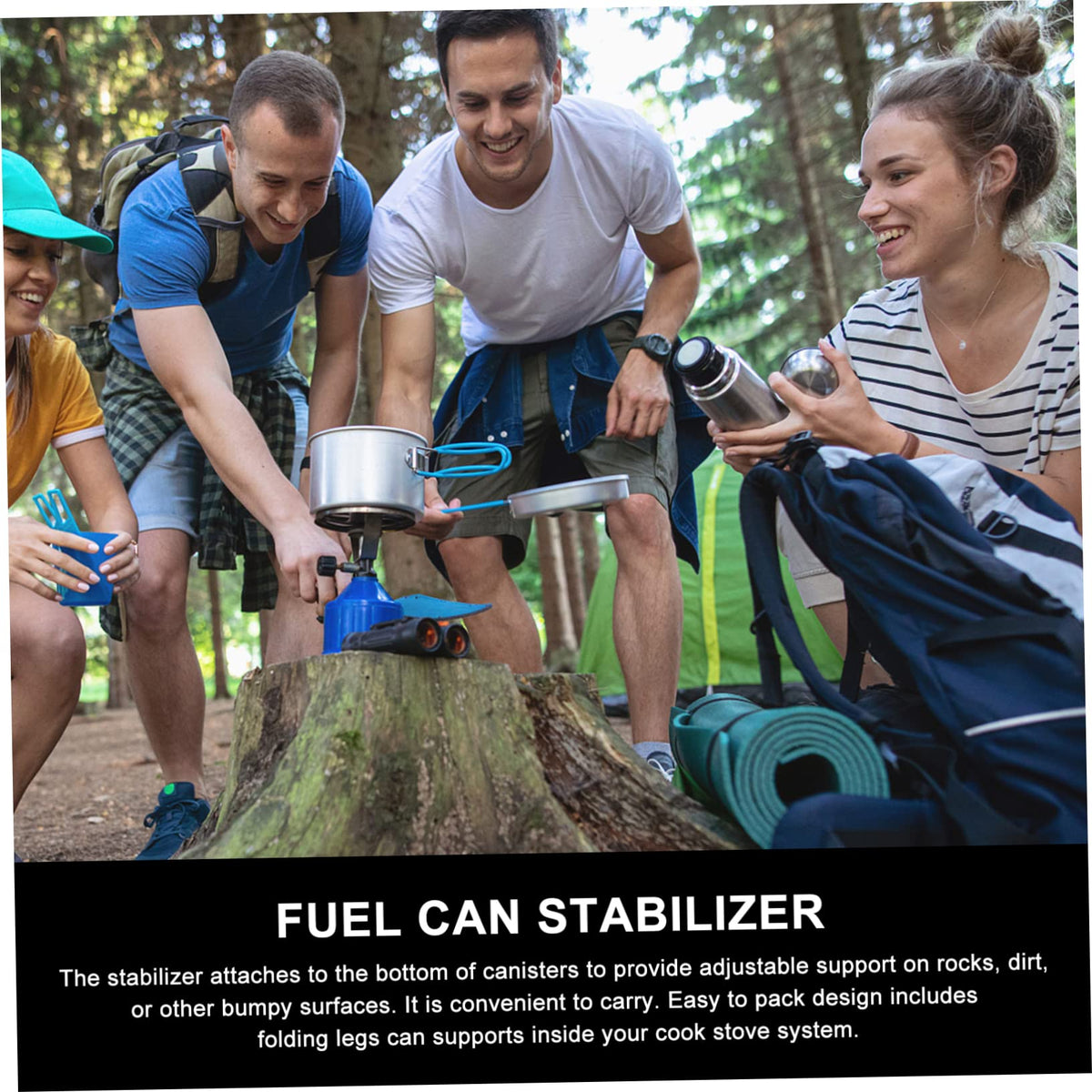 Canister Holder and Stove Tripod Stand H7113